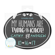 Pearhead Pet Wedding Announcement Chalkboard